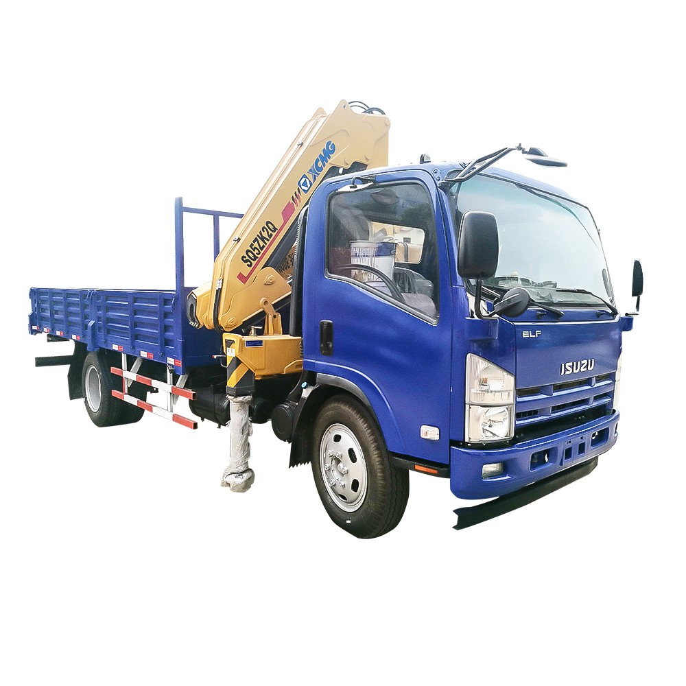 Cần cẩu xe tải 6 bánh 5 tấn
